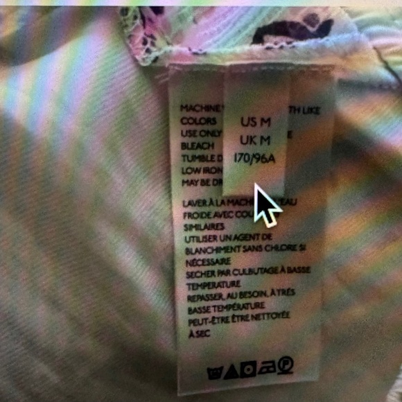 Free People Blue Nile Multicolor Printed Floral Blouse - Picture 8 of 9